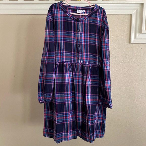 GAP Other - Girls Gap Kids Flannel Shirt Dress